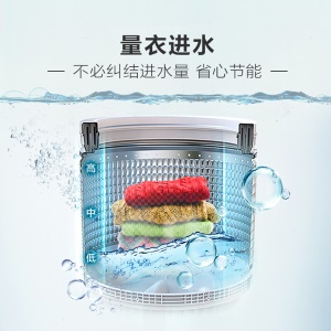 海尔（Haier) 波轮洗衣机全自动 8KG健康桶自洁 一键智能洗 租房神器 EB80M009